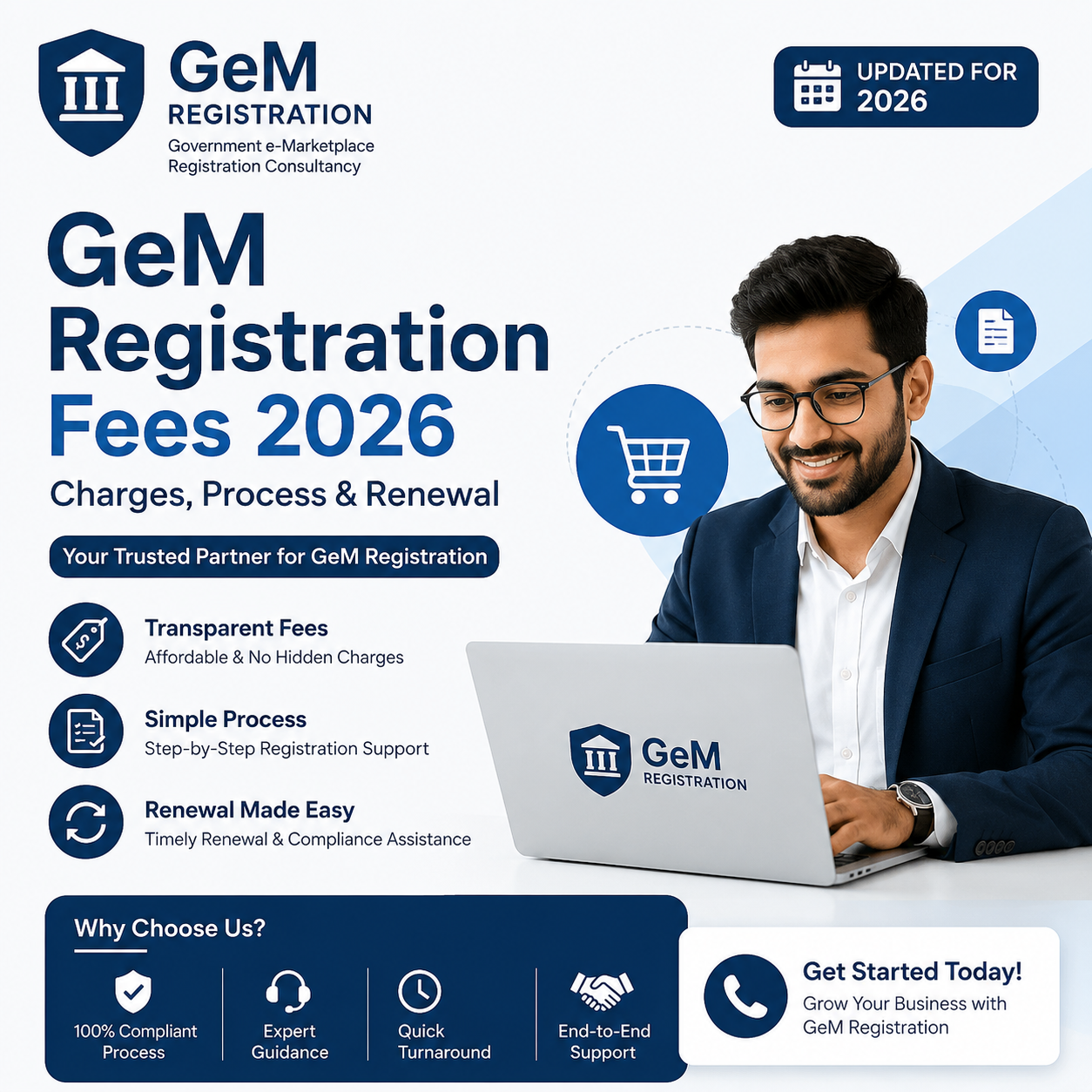 GeM Registration Fees 2026| Charges, Process | Renewal 